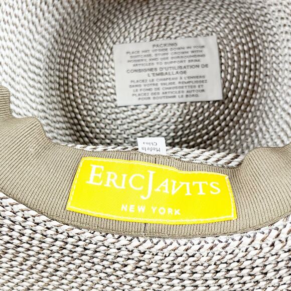 Eric Javits Full Coverage Hampton Squishee Packable Beach Sun Hat Bark main image 9
